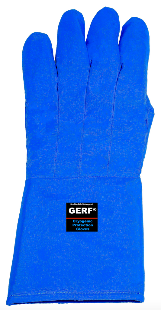 Guantes criogénicos impermeables en brazo medio