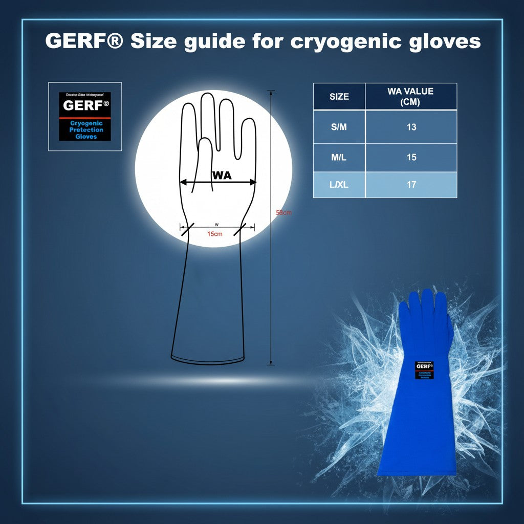 Double Waterproof Elbow-Length Cryogenic Gloves.