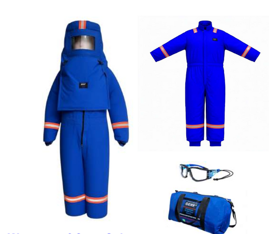 Traje Criogénico Impermeable GERF® | Capucha de Buceo + Gafas de Seguridad + Bolsa de Transporte | -196°C