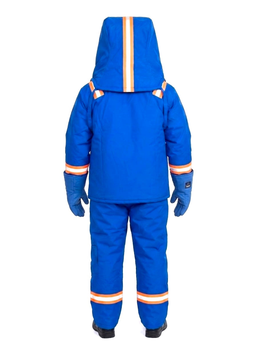 GERF® Kit de seguridad de traje criogénico impermeable | EPP de cuerpo completo | Gorro de buceo + Guantes certificados + Bolsa de transporte | -196 °C