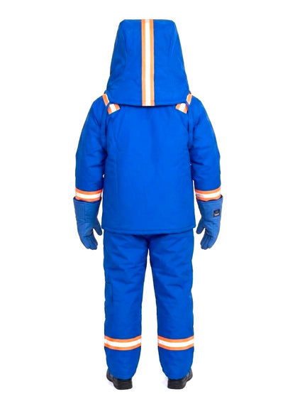 GERF® Kit de seguridad de traje criogénico impermeable | EPP de cuerpo completo | Gorro de buceo + Guantes certificados + Bolsa de transporte | -196 °C