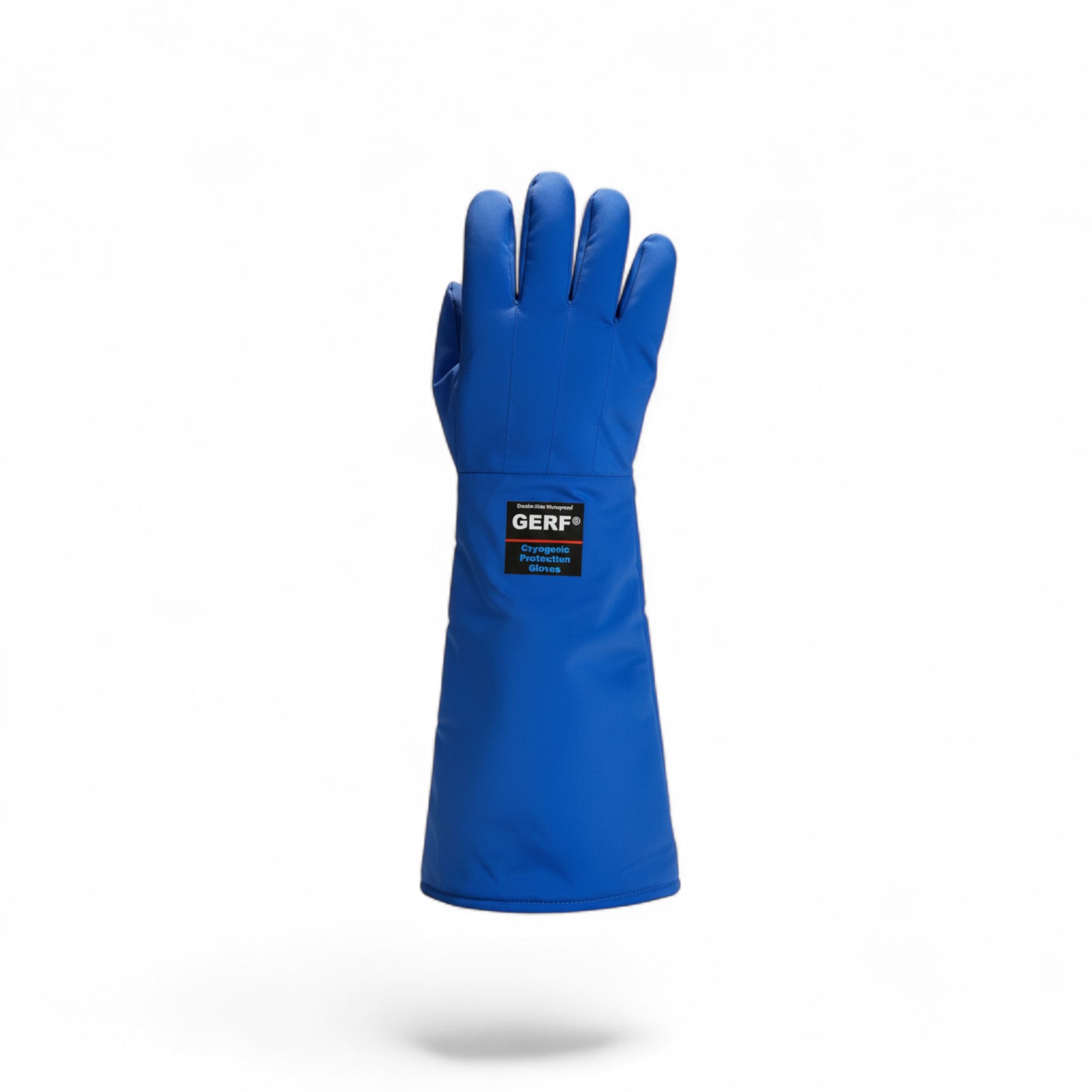 GERF® Certified Cryogenic Gloves, azules, impermeables, para protección contra frío extremo hasta -196°C.