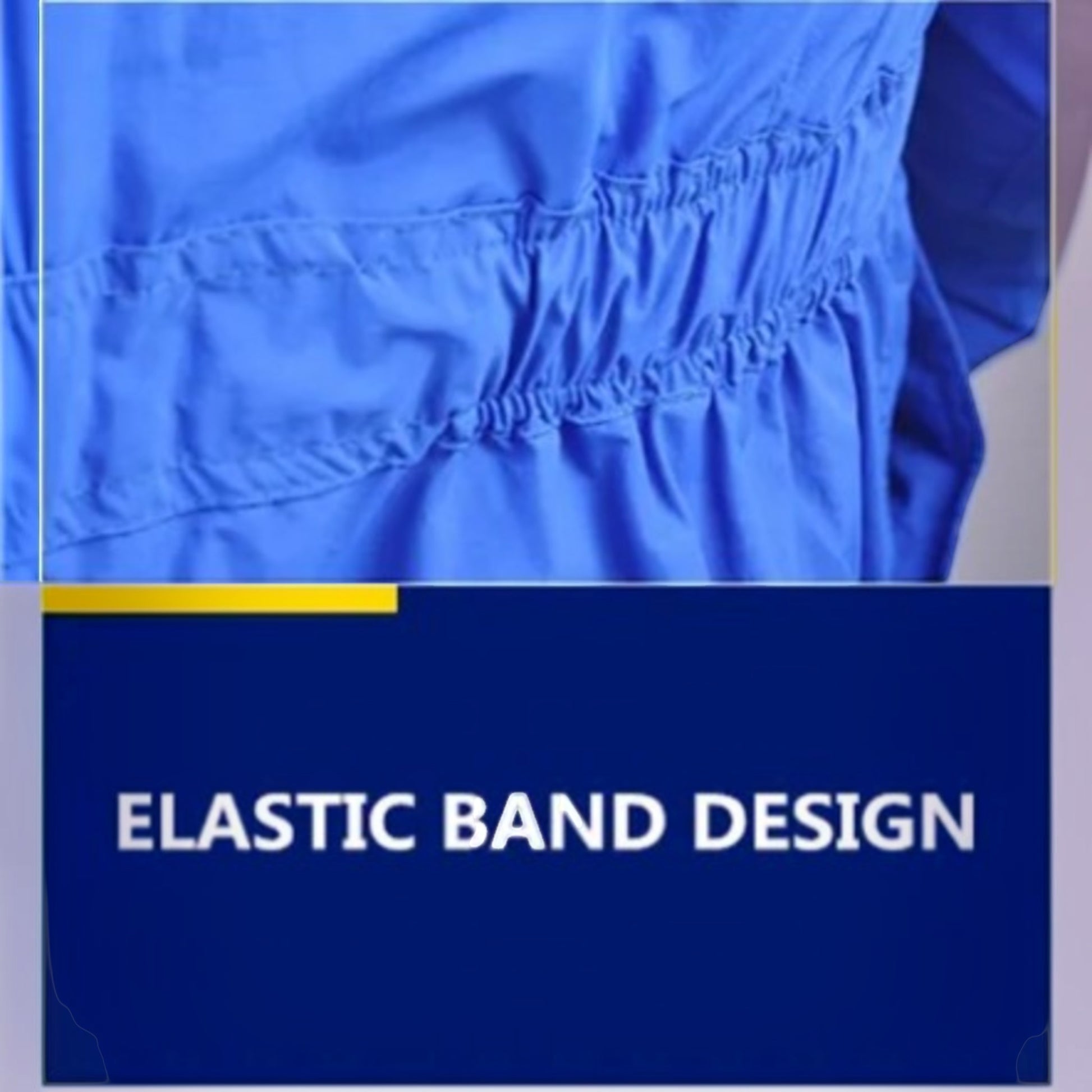 GERF® Certified Cryogenic Gloves, traje azul con banda elástica en la cintura para protección en ambientes de -170 a -196°C.